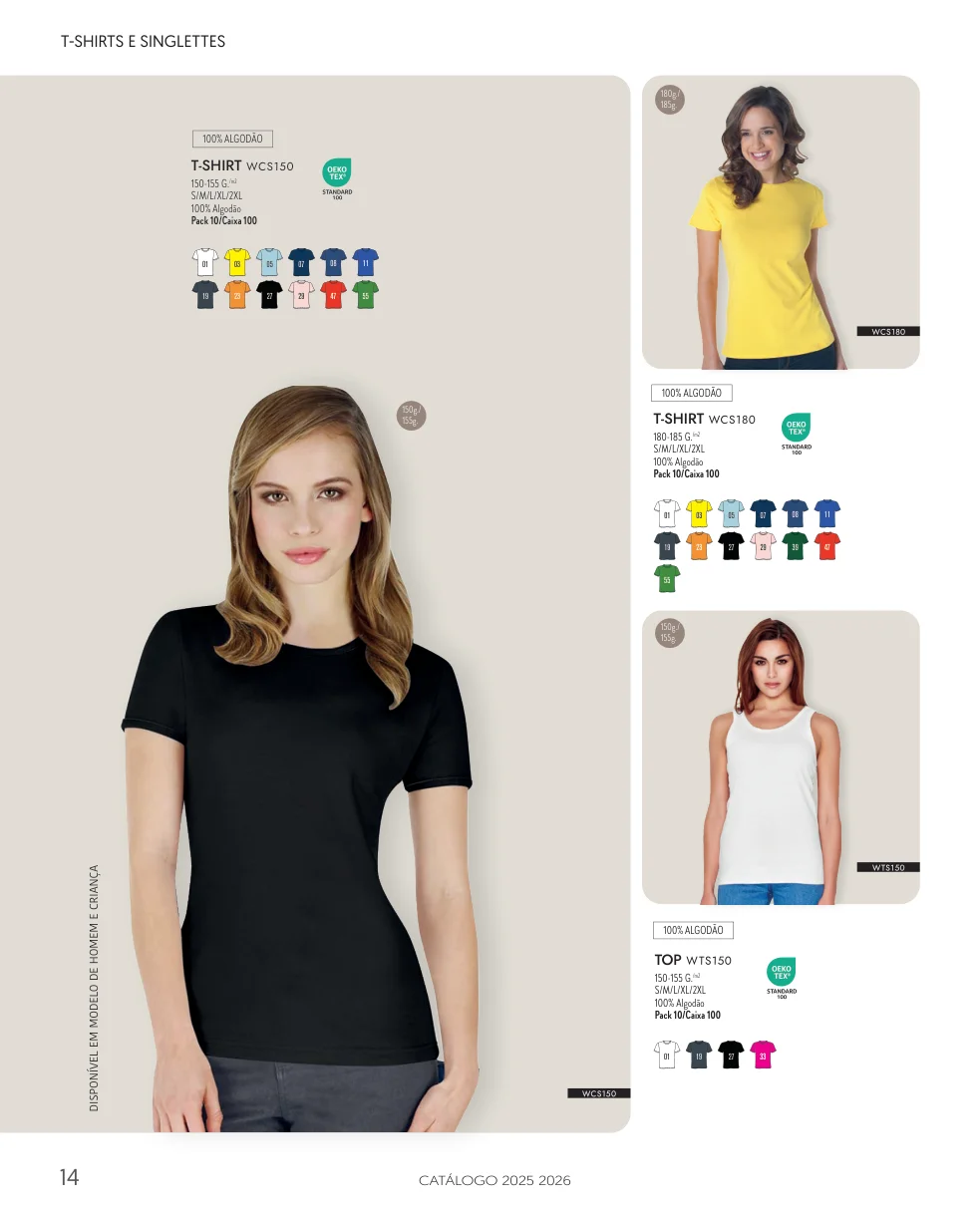 T-shirts e polos · WTS150