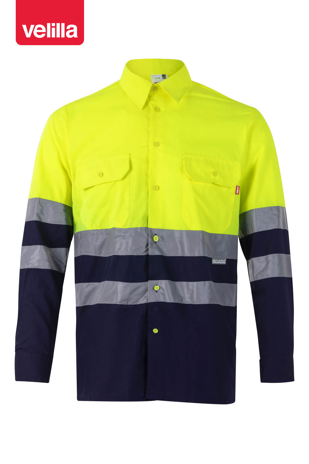Camisa bicolor manga comprida