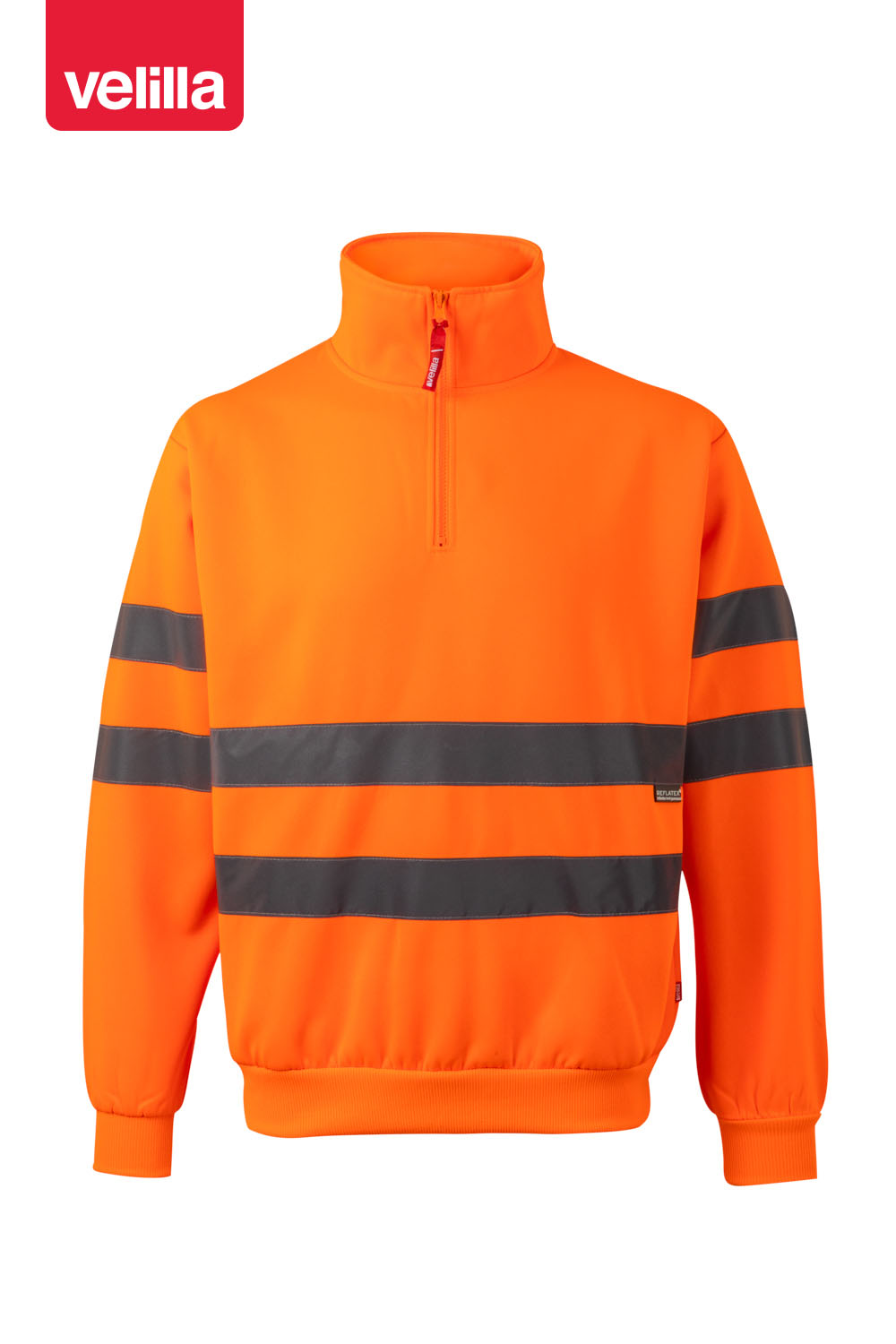 Sweathirt com meio fecho