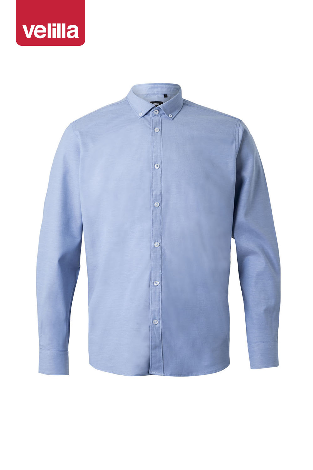 Camisa Oxford stretch manga comprida homem